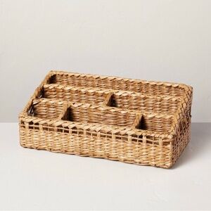 Woven Multipurpose Compartment Caddy Natural - Hearth & Hand with Magnolia